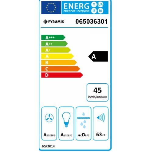 ΑΠΟΡΡΟΦ.ΤΖΑΚΙ 60CM PYRAMIS AGILO NT INOX A 679m³/h